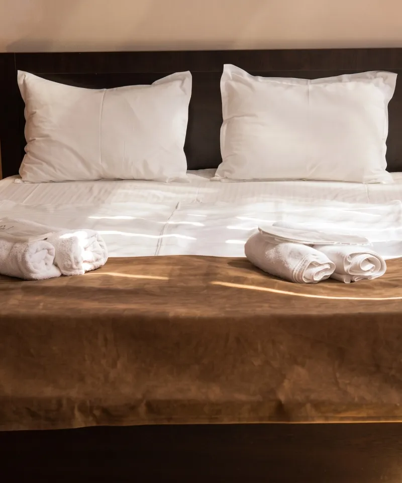 Interior of Standard Double Room with Garden View at New Tamarisi Hotel