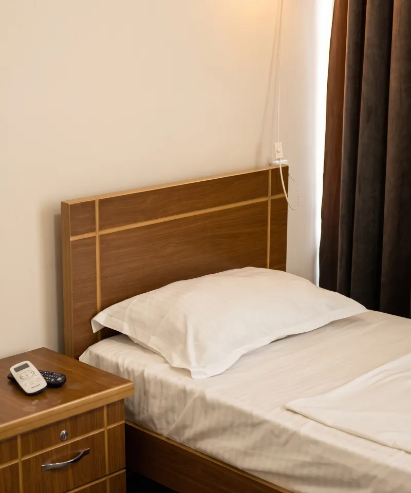 Interior of Single Room with Balcony at New Tamarisi Hotel