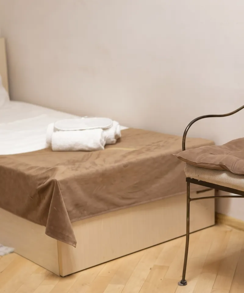 Interior of Twin Room at New Tamarisi Hotel