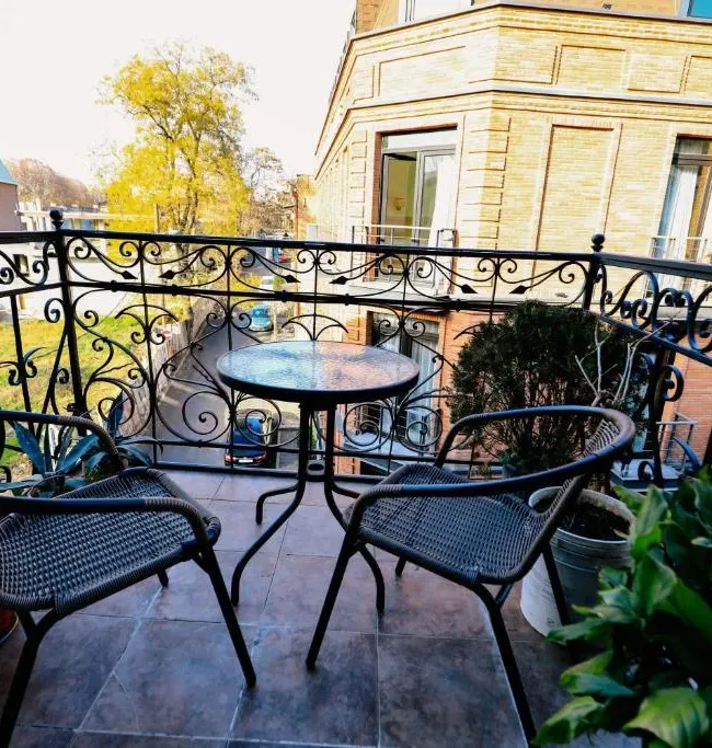 Seating on a hotel balcony