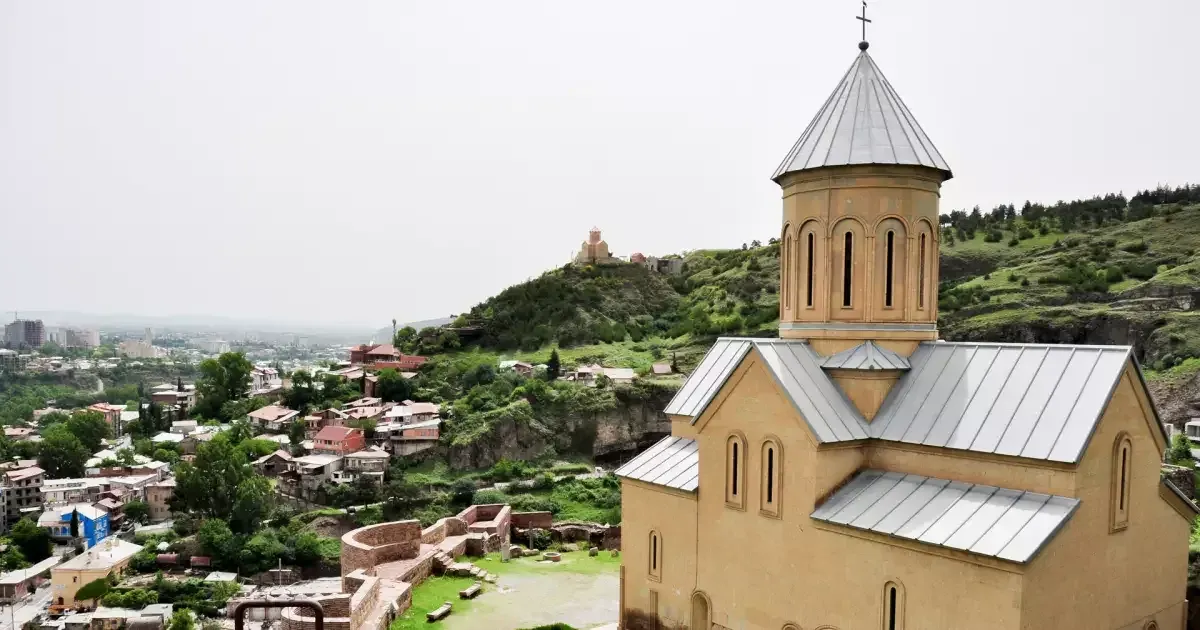 St Nicholas Church within the Narikala fortress complex