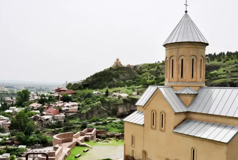 St Nicholas Church within the Narikala fortress complex